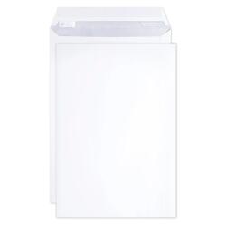 Boite de 250 Pochettes Blanches C4-229x324 mm - Auto-Adhésives - 90g/m2 - Blanc