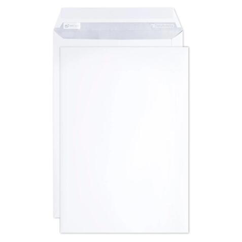 Boite de 250 Pochettes Blanches C4-229x324 mm - Auto-Adhésives - 90g/m2 - Blanc