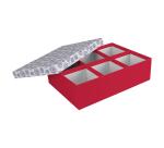 Moulin Rouge, Boîte rectangulaire à compartiments amovibles 29x21x8,5 cm