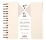 Album à personnaliser de 40 feuilles 200g/m2 au format 20x20cm - Ivoire irisé