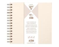 Album à personnaliser de 40 feuilles 200g/m2 au format 20x20cm - Ivoire irisé