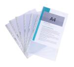 Bolsa de 100 Fundas con taladros A4 12/100e Polipropileno liso - Cristal