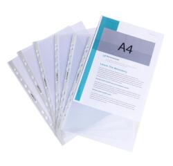 Bolsa de 100 Fundas con taladros A4 12/100e Polipropileno liso - Cristal