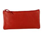 Ruby CUIR Trousse plate 22x11 cm Rouge