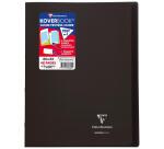 Cahier piqué Koverbook 24x32cm 48 pages petits carreaux couverture polypropylène transparent - Assortis