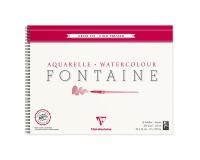 Fontaine album spiralé 12F 30x40cm 300g grain fin