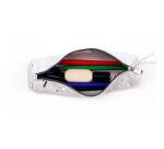 COSMICUIR DAIM Trousse ronde Ø5,5x22cm - Argent