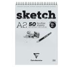 Sketch bloc spiralé 50F A2 90g - Ivoire