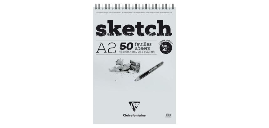 Sketch bloc spiralé 50F A2 90g - Ivoire