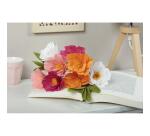 KIT CRÉPON, Bouquet de fleurs 20,5x1,5x30cm - Assortiment