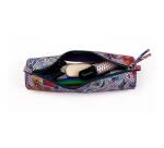 Céleste CUIR Trousse ronde Ø5,5x22 cm Multicolores