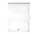 Boite de 50 Pochettes Blanches Matelassées de Film à Bulles 350x470 mm - Auto-adhésives - Blanc