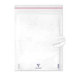 Boite de 50 Pochettes Blanches Matelassées de Film à Bulles 350x470 mm - Auto-adhésives - Blanc