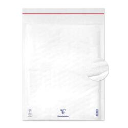 Boite de 50 Pochettes Blanches Matelassées de Film à Bulles 350x470 mm - Auto-adhésives - Blanc
