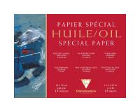 Papier Huile bloc collé 4 côtés 15F 42x56cm 240g