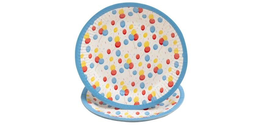 Platos de cartón sin plástico - Ø 23 cm - Festivo