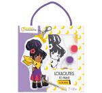 Louloute à peindre, Louna - Violet