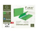 Paquet de 50 chemises poche coloris vifs Forever® - 24,5x32,5cm