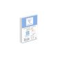 Combiné Triomphe comprenant 20 Enveloppes Blanches Doublés 90x140mm - Gommées - 130g/m2 + 20 Cartes Bristol Blanches 82x128mm 220g/m2 - Blanc