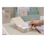 Inspire, Bloc cube, Toile du Marais, 11x11x4cm contenant 300 feuillets unis 9,8x9,8 cm