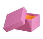 Rhodiarama set 5 boîtes gigognes simili cuir italien 44x34x16 cm - Lilas