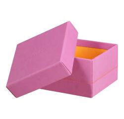 Rhodiarama set 5 boîtes gigognes simili cuir italien 44x34x16 cm - Lilas