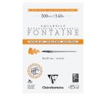 Fontaine Extra Blanc Grain Satiné bloc collé 4 côtés 15F 10x15cm 300g