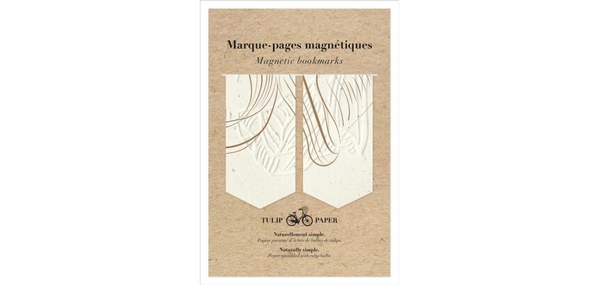 Tulip paper, Set de 2 marque-pages magnétiques 10,5x15,5cm