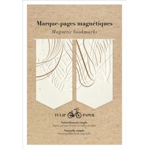 Tulip paper, Set de 2 marque-pages magnétiques 10,5x15,5cm