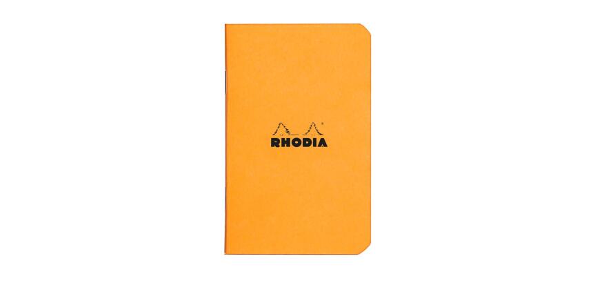 Carnet piqué O&B Rhodia Classic 7,5x12 cm 48p petits carreaux 5x5 non détachables 80g - Assortis