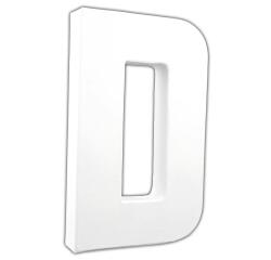 Lettre D 20,5cm - Blanc