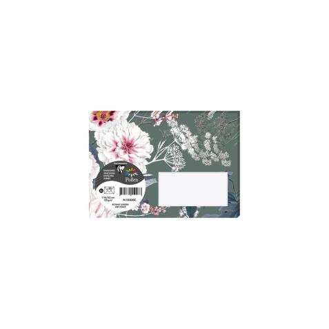COLLECTION BOTANIC GARDEN, Paquet de 20 enveloppes Pollen 114x162mm 120g/m2 - Vert foncé