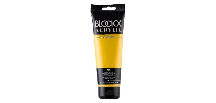Peinture acrylique fine tube 250ml - Jaune nacré