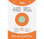 Pk 100 Exa Record Cards 148x21 5/5 Ast - Assorted colours