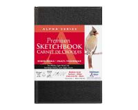 Alpha Series carnet rembordé rigide 62F 10,2x15,2cm 150g - Blanc