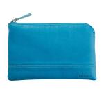 Rhodiarama pochette zippée en simili cuir - taille S (11x17 cm) - Turquoise