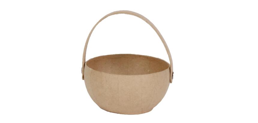 Petit panier arrondi 11x10x11,5cm - Kraft