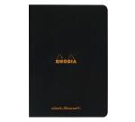 Cahier piqué Rhodia Classic 21x29,7 cm 96 pages dot non détachables 80g - Noir