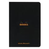 Cahier piqué Rhodia Classic 21x29,7 cm 96 pages dot non détachables 80g - Noir