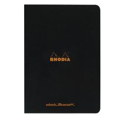 Rhodia Classic geniet notitieboek 21x29,7 cm, 48 blad gestippeld, niet uitscheurbaar, 80g - Zwart