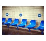 Panneau adhesif exacompta pvc antiderapant masque           obligatoire 20cm coloris bleu