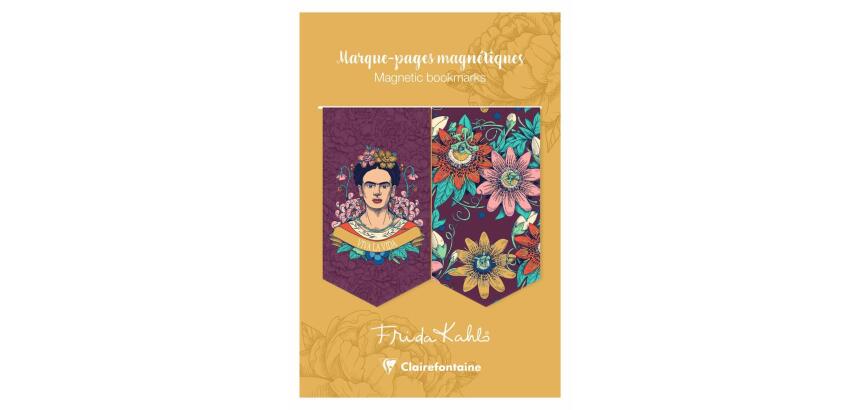 Frida Kahlo, Set de 2 marque-pages magnétiques 10,5x15,5cm