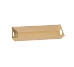 Plateau moderne rectangulaire 11x26x3cm - Kraft