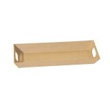 Plateau moderne rectangulaire 11x26x3cm - Kraft