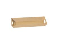 Plateau moderne rectangulaire 11x26x3cm - Kraft