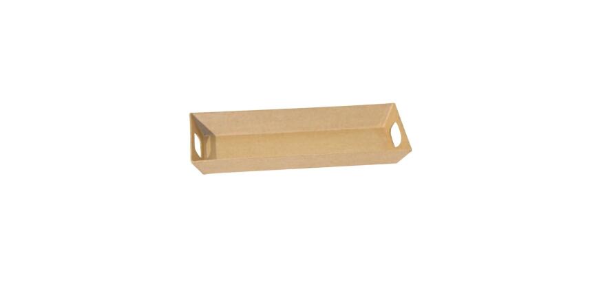 Plateau moderne rectangulaire 11x26x3cm - Kraft