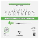 Fontaine Extra Blanc Grain Torchon bloc collé 4 côtés 15F 20x20cm 300g