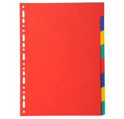 Dividers 8 Pt Recycled Card brights - Bright colours assorted