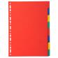 Dividers 8 Pt Recycled Card brights - Bright colours assorted