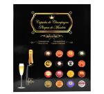 Album de collection pour 64 capsules de Champagne - 29x32,5 cm - Noir